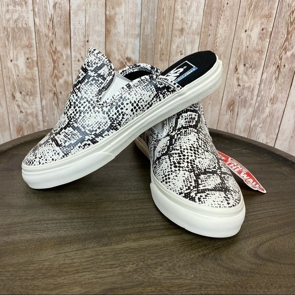 Vans Mule Sf Snake Marshmallow Slip on Sneakers Size 6 Women - Picture 3 of 12